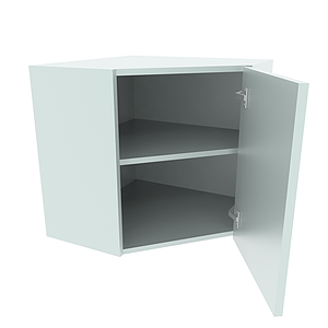 Diagonal Corner Wall Unit, 575H X 600W X 300D, (396 Door)-U-SMGE